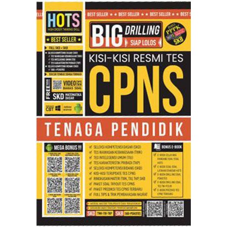 Big Drilling Siap Lolos Kisi Kisi Resmi Tes Cpns Tenaga Pendidik Bonus 2in1 Karya Tim Pustaka Cerd Shopee Indonesia