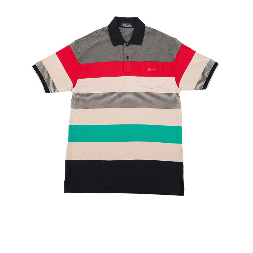 HASSENDA MAN BIG SIZE KAOS POLO SALUR MONEGHETTI