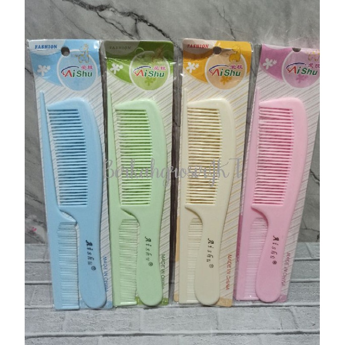 BERKAH✨Rambut Gagang Set isi 2 Aishu / Sisir Set Premium Impor
