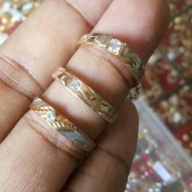Cincin tunangan emas asli kadar 700
