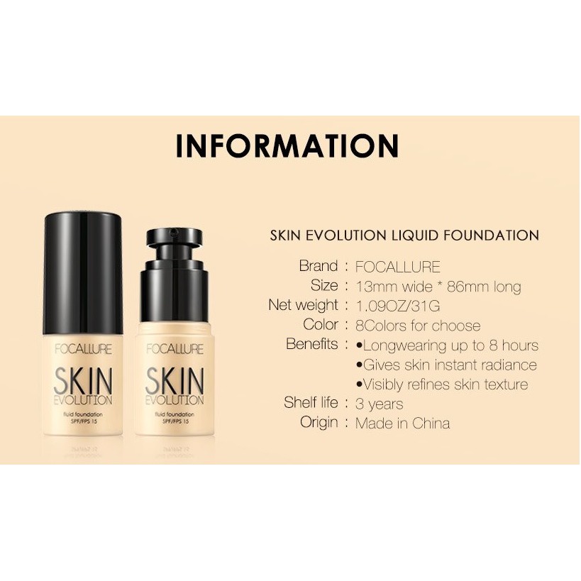 Focallure Fluid Foundation Focallure Foundation Cair Focallure Fondation Focallure Alas Bedak Focalure Fucallure Focallur