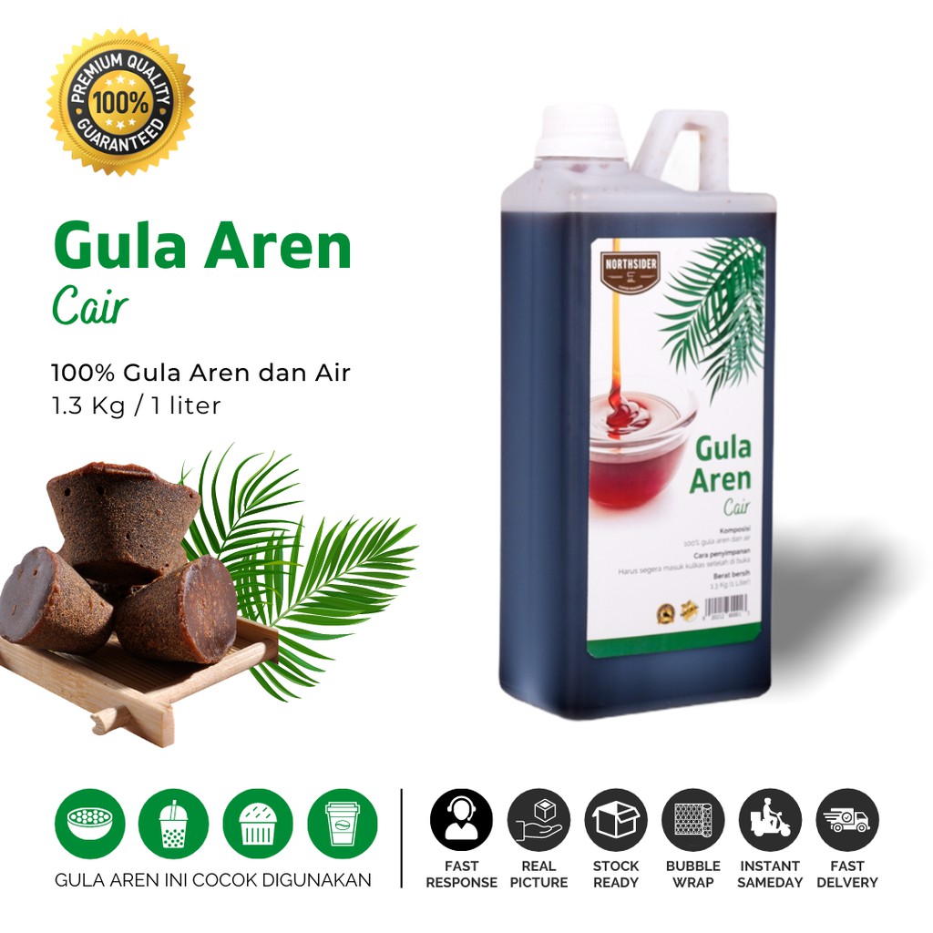 

Gula aren cair 1 liter Premium asli untuk kopi susu - kue - boba