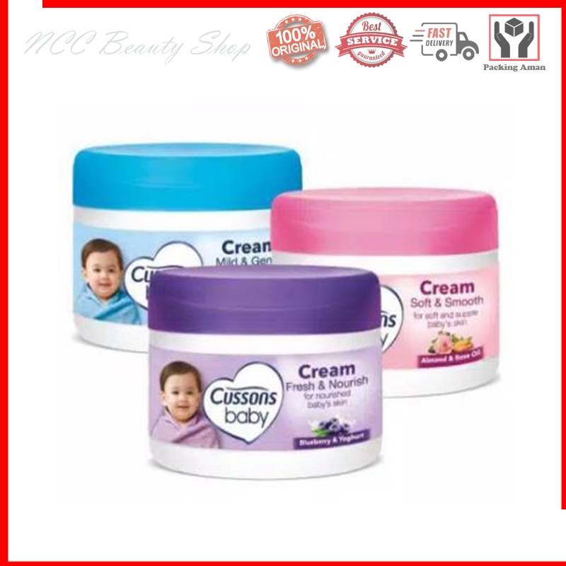 * NCC * Cussons Baby Cream Soft Smooth Mild Gentle Fresh Nourish Krim Bayi Cusson