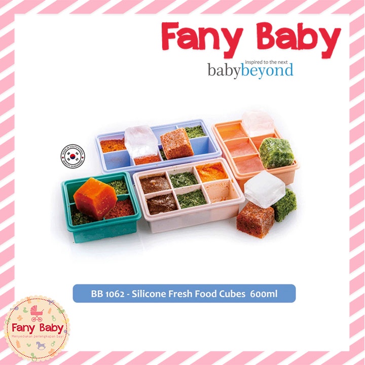 BABY BEYOND - BB 1062 SILICONE FRESH FOOD CUBES 600ML