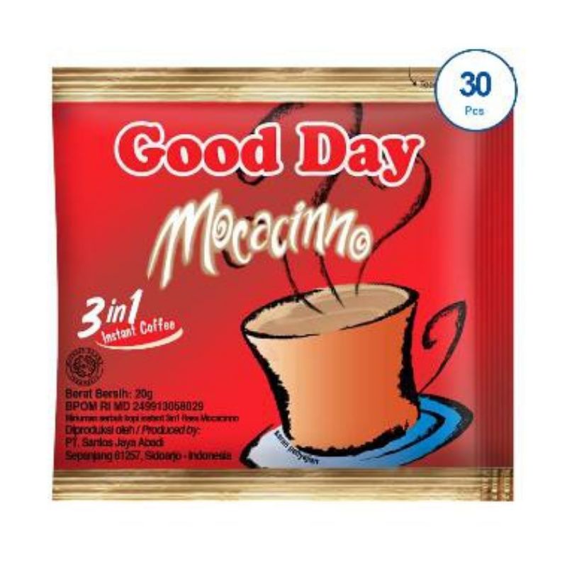 

Kopi Good day Moccachino 1 renteng renceng 10 pcs