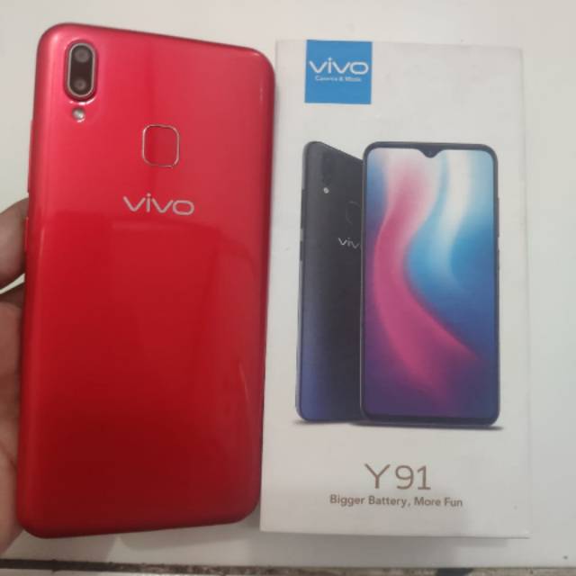 Vivo Y91 2 16 Sidik Jari Merah Merona Shopee Indonesia