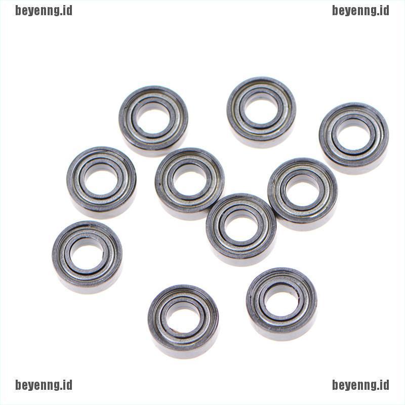 Bey 10pcs Mr115Zz Miniatur Bearing Segel Karet Bahan Metal Ukuran 5x11 X 4mm