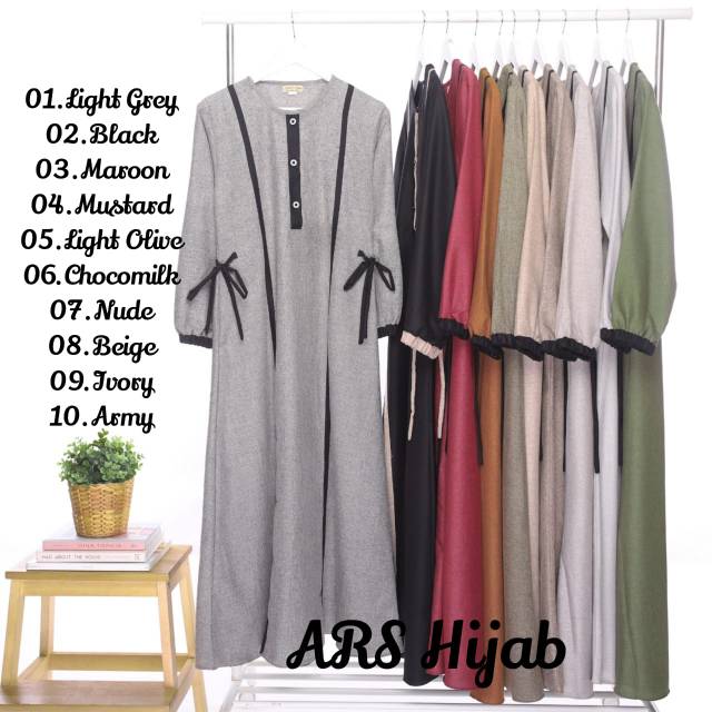 Abaya Zahiya ARS Hijab Katun Madina