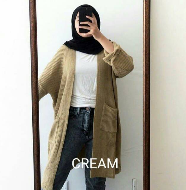 LONG OVERSIZED cardi warmly knit-2