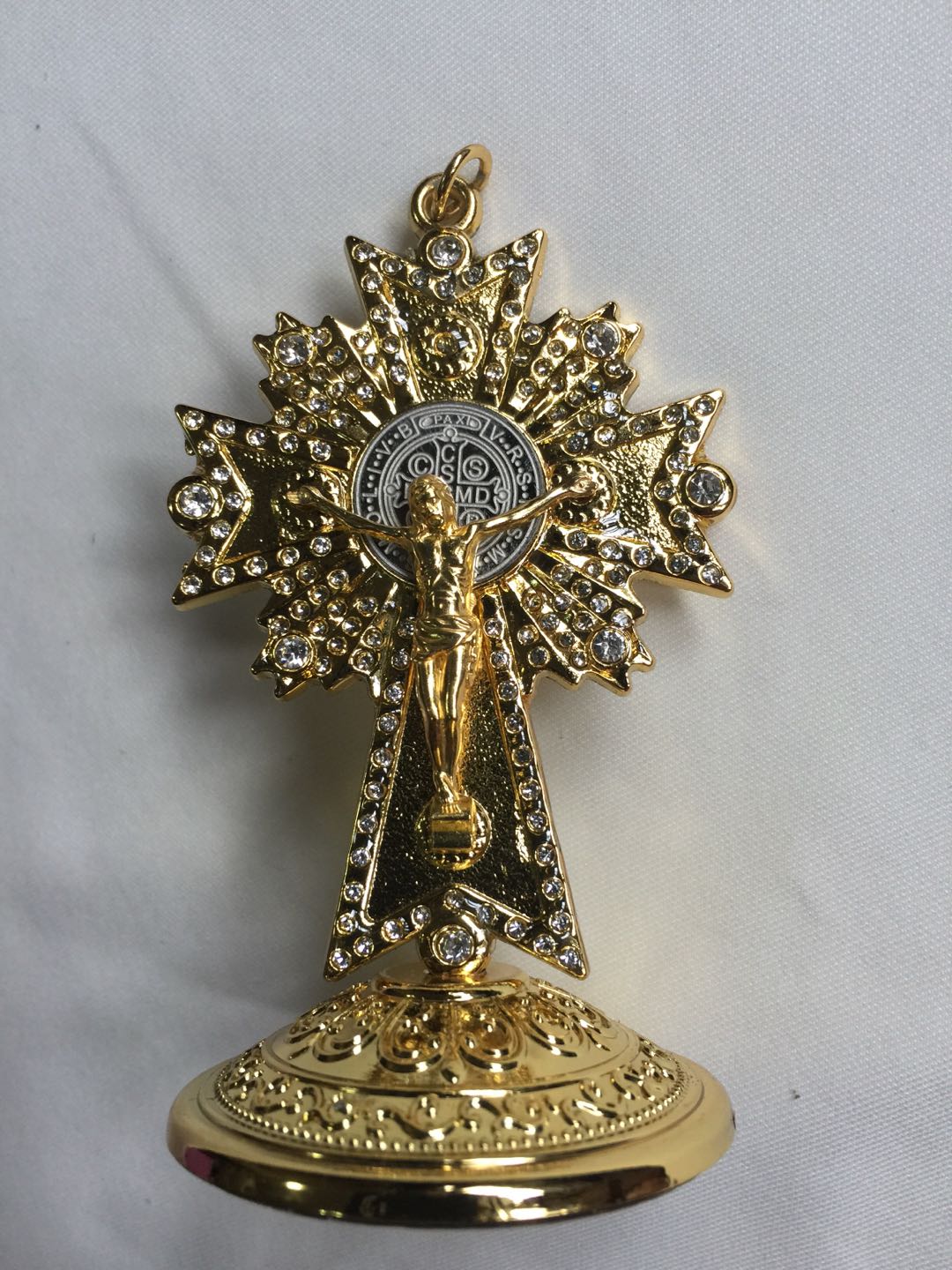 Salib Duduk Mini Katolik Carving Stone / Salib Meja