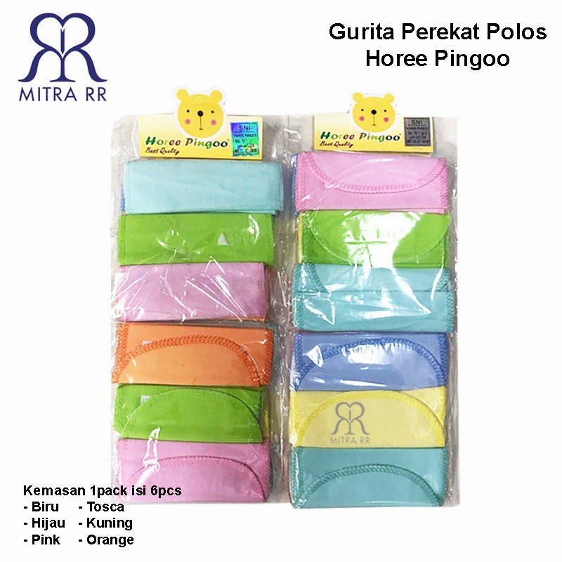 Gurita Perekat Instan Polos – Gurita Bayi Perekat Horee Pingoo Isi 6 Pcs