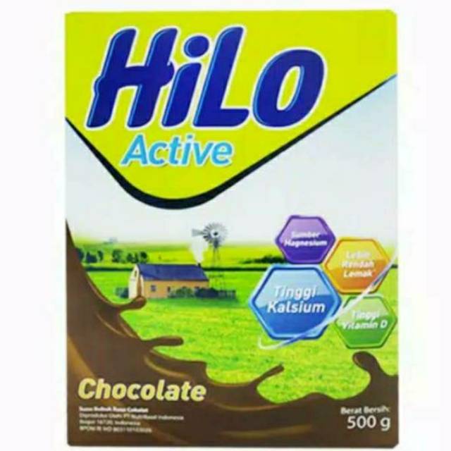 Hilo active coklat 500 gram, 750 gram
