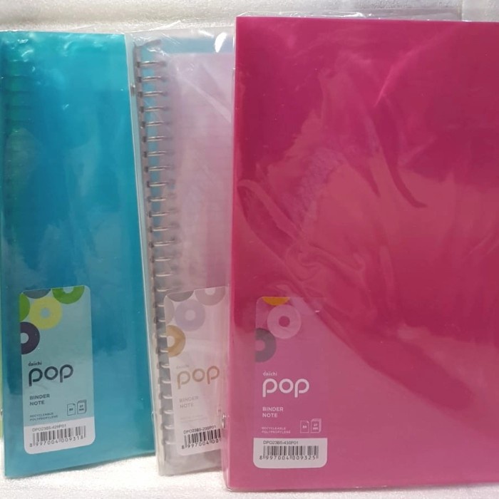 

READY Daiichi POP Binder Note B5 (Transparan) - POP Pink MURAH