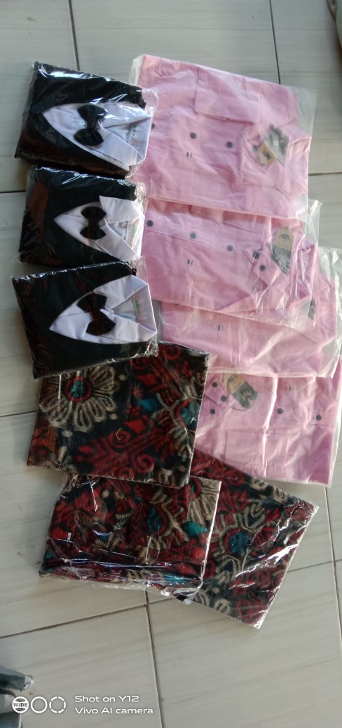 Samhadi Batik Sb026 Kenongo Kemeja Tosca Pende Pekalongan Padi M L Xl Sogan Tulis Halus Kemeja Batik