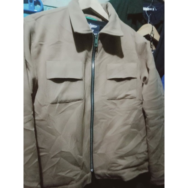 Jaket shacket Suede second