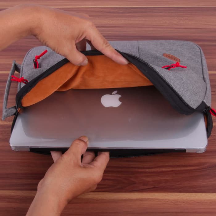 Tas laptop macbook 13.3 inch - Perak