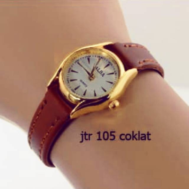 Jam Tangan Alba Wanita Jtr 150 Coklat Shopee Indonesia