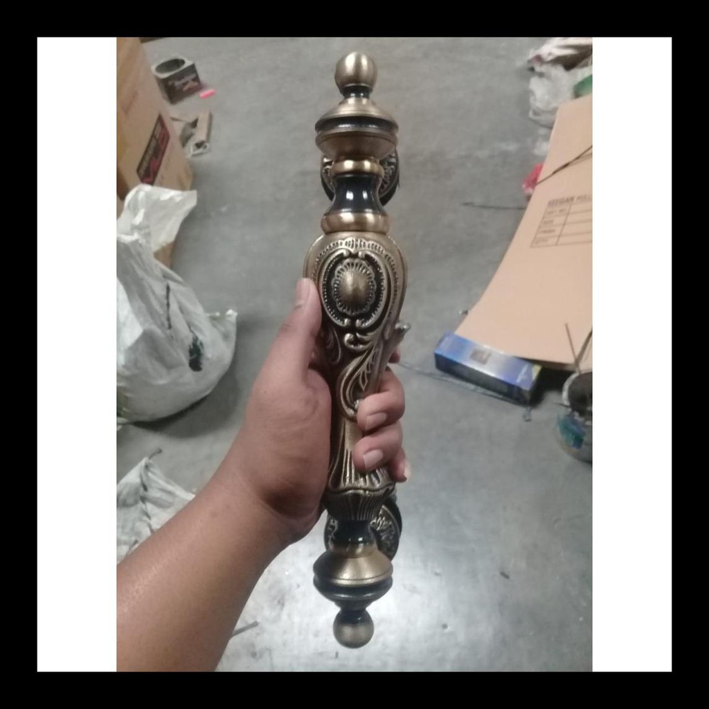 Termurah Handle Pintu Kuningan mewah Tarikan Pintu Pull Kuningan Panjang 35cm antik