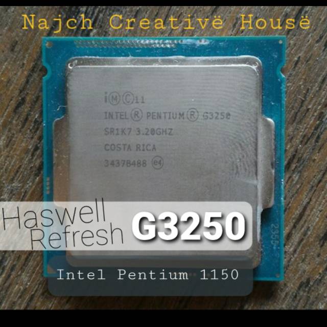 Intel G3250 Pentium Haswell Refresh 1150 Processor