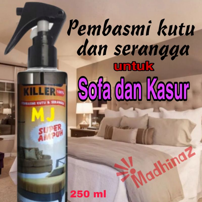 pembasmi kutu,tungau ,serangga pada kasur sofa MJ killer 250 ml