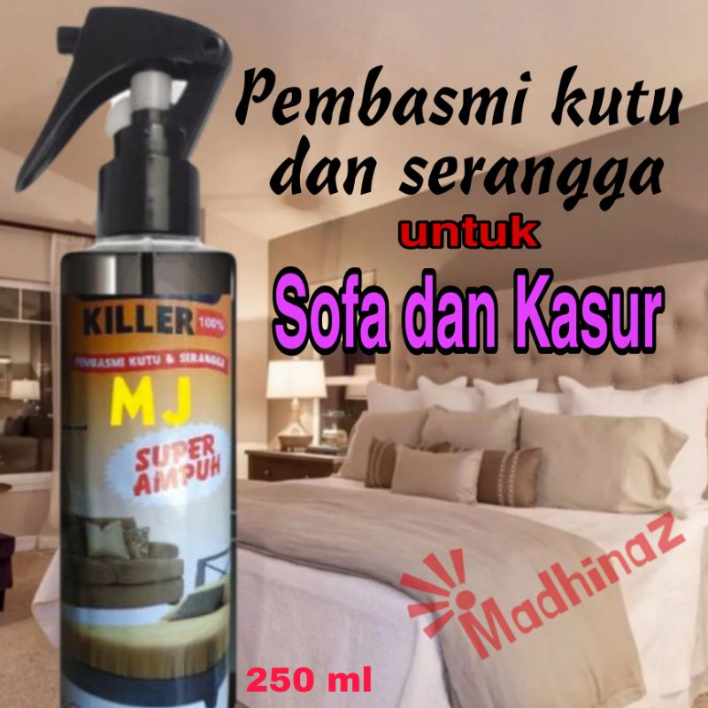 pembasmi kutu,tungau ,serangga pada kasur sofa MJ killer 250 ml