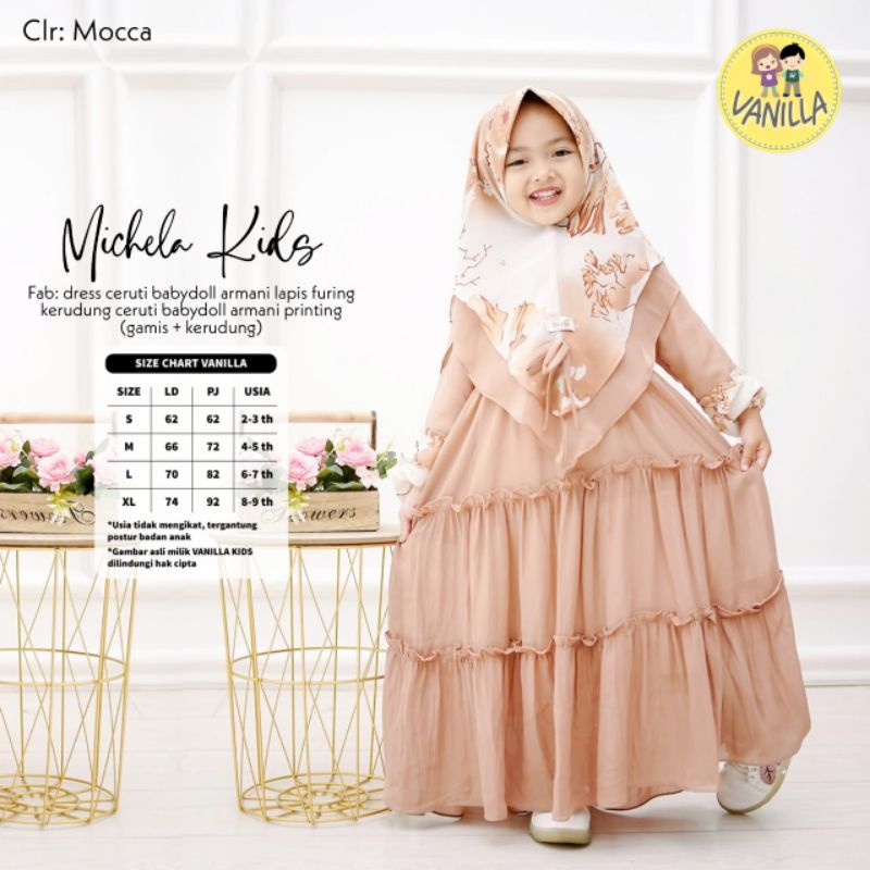 MICHELA KIDS GAMIS ANAK PEREMPUAN BY VANILLA