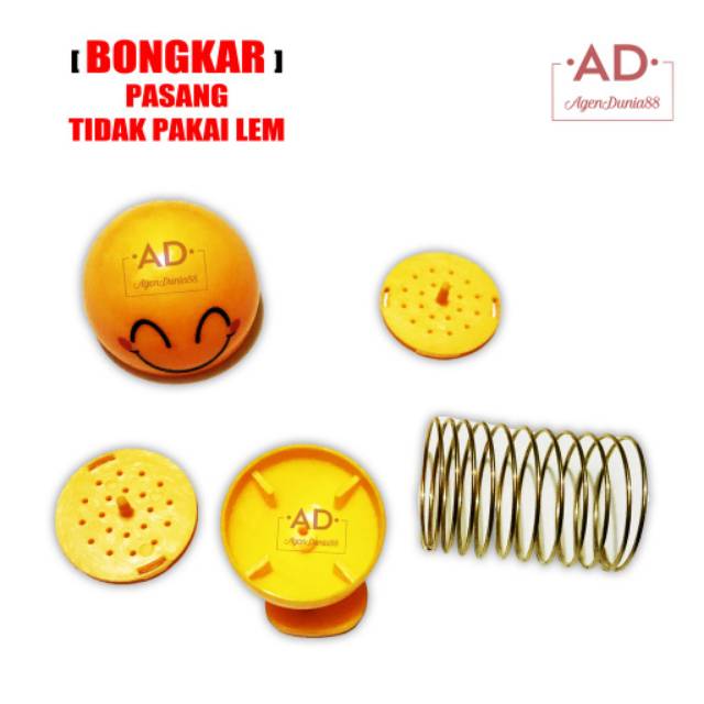 BONEKA GOYANG EMOJI SMILE - EMOJI SPRING DOLL - PAJANGAN DASHBOARD - BONEKA GOYANG