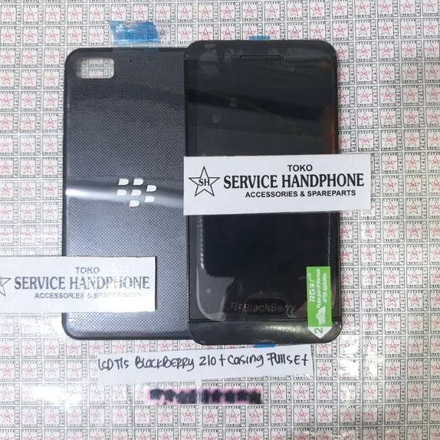 Lcd Fullset + Casing Housing Blackberry BB Z10 3G Sim Atas Fullset Complete Original