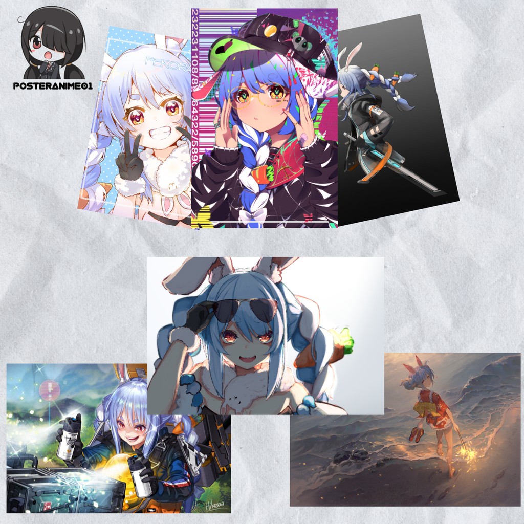 Poster VTuber Usada Pekora #1 | Poster Usada Pekora | Poster Virtual Youtuber