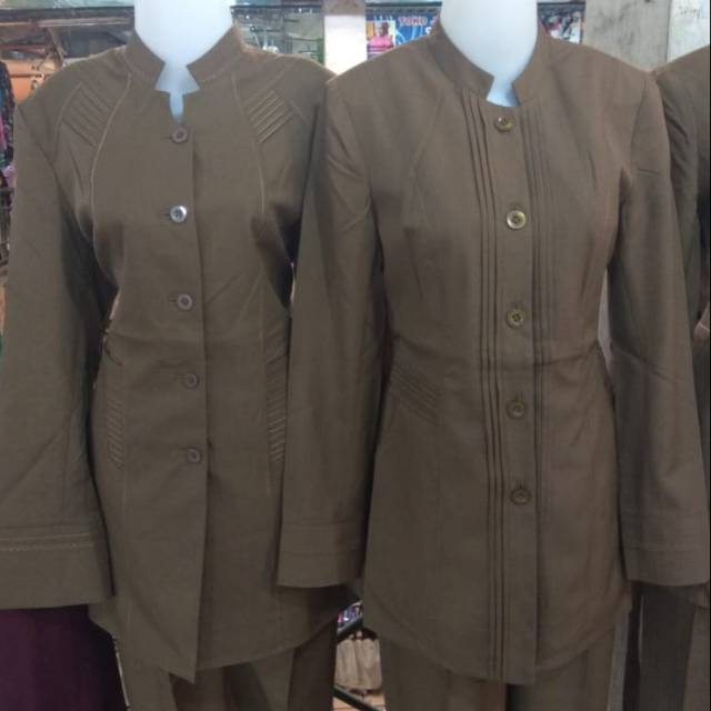 SERAGAM PEMDA WANITA | SERAGAM PEMDA ACEH | SERAGAM PEMDA KHAKI TUA | REALPIC