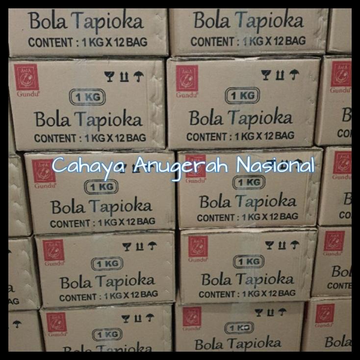

TERBARUU!! Tapioka pearl / Boba Merk Gundu 12 x 1 kg SALE