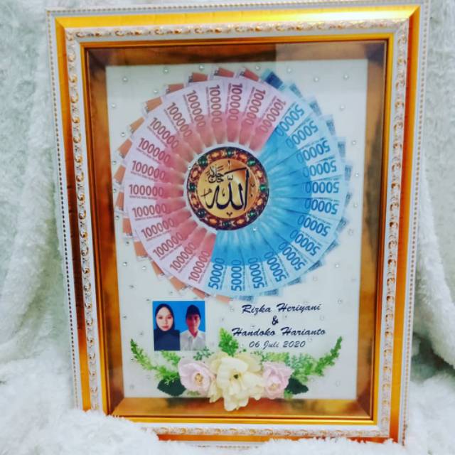 Mahar nikah. Hias mahar. Mahar uang palsu