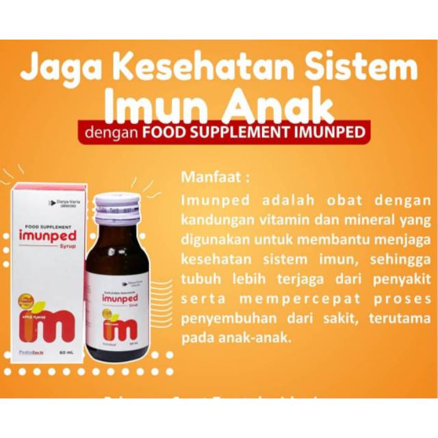 Imunped Sirup Imunitas 60 Ml Daya Tahan Tubuh Dan Anti Diare