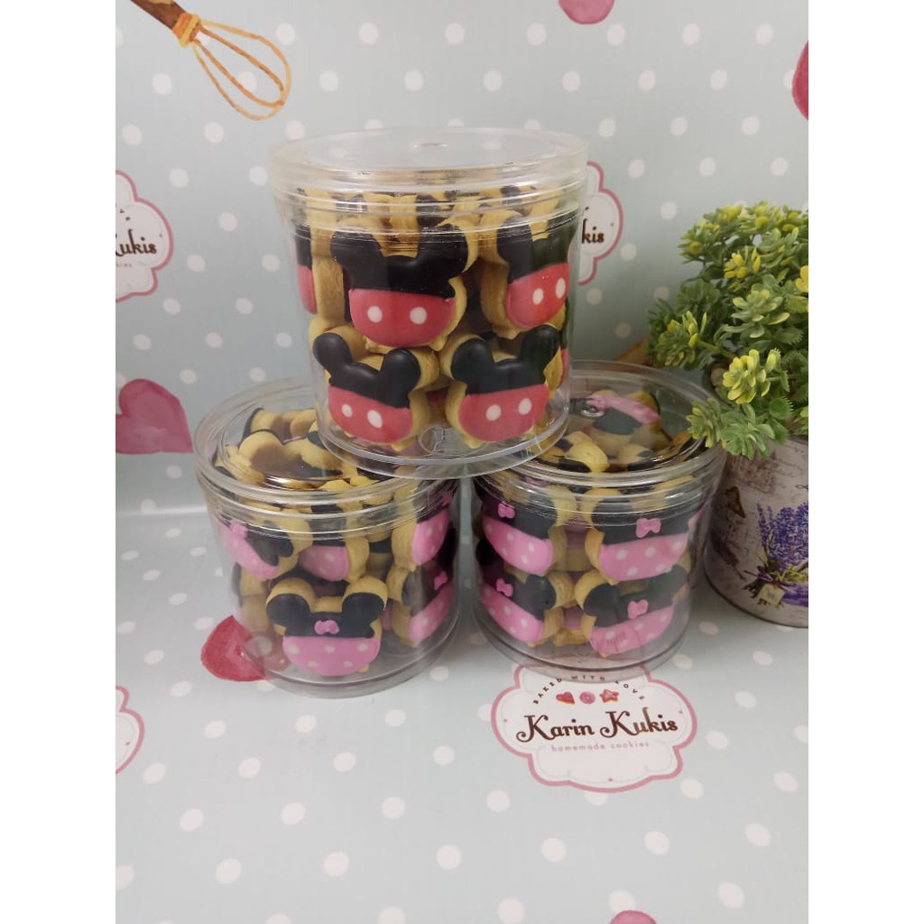 

Kukis Hias, Kukis Karakter, Fancy Cookies, Hampers Mickey-Minnie 250 gr