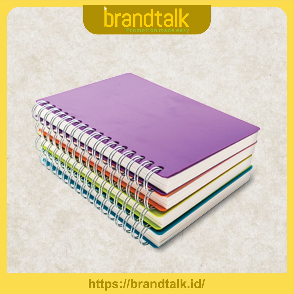 

Notebook A6 Custom Softcover Ring untuk Seminar Kit