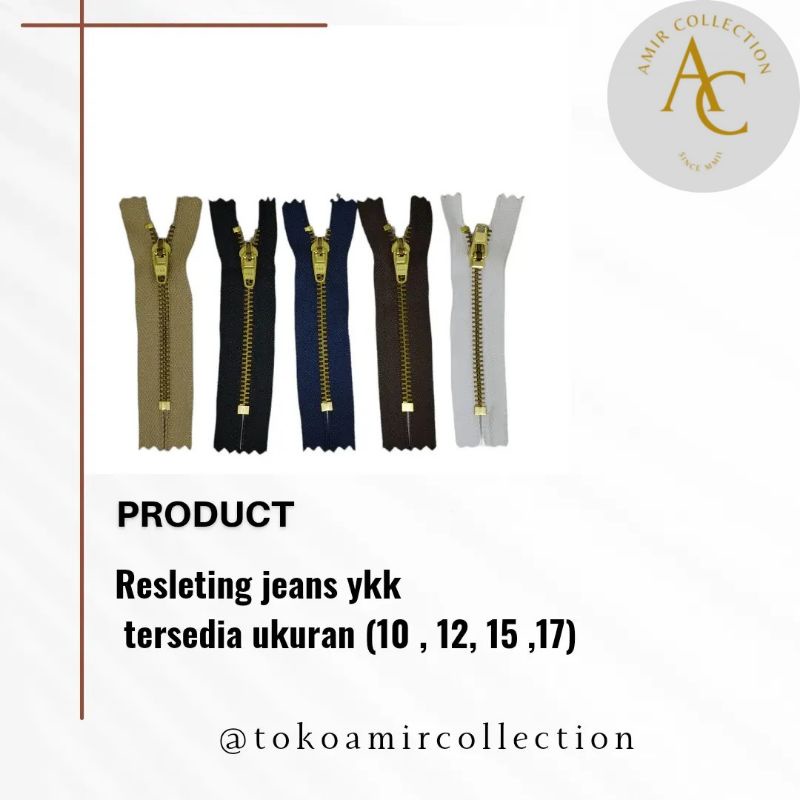 LUSIN Resleting Jeans YKK