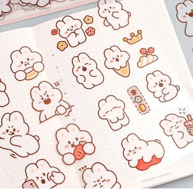 

【BIG SAVING!】 Stiker Motif Kartun Anti Air/Sticker Dekorasi Jurnal/Sticker Aesthetic #DISKON