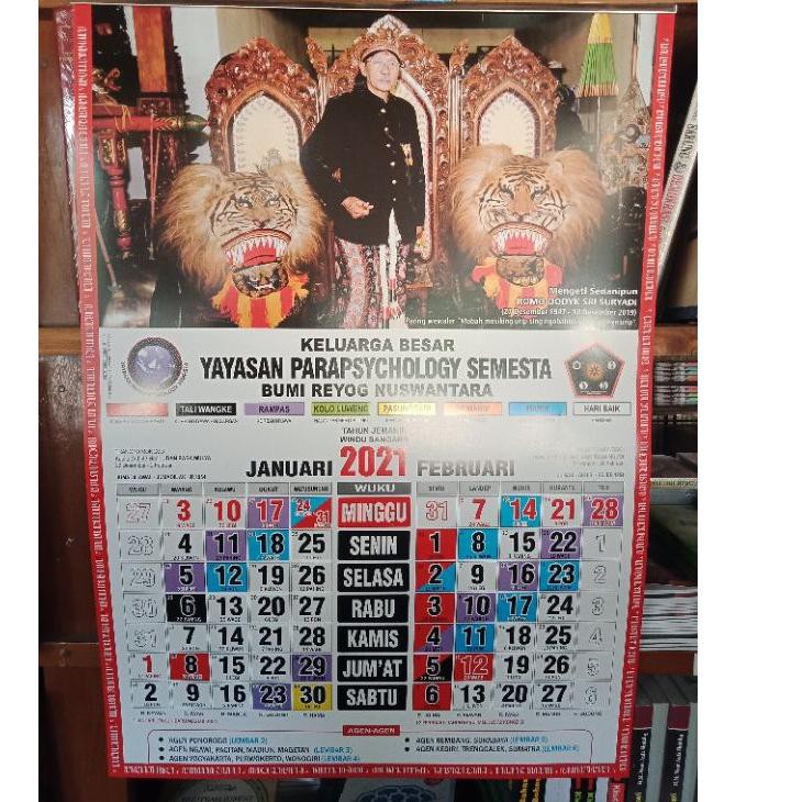

Promo 5h Kalender Jawa 2021 YPS Yayasan Parapsychology semesta Kalender kejawen 9C WPQ