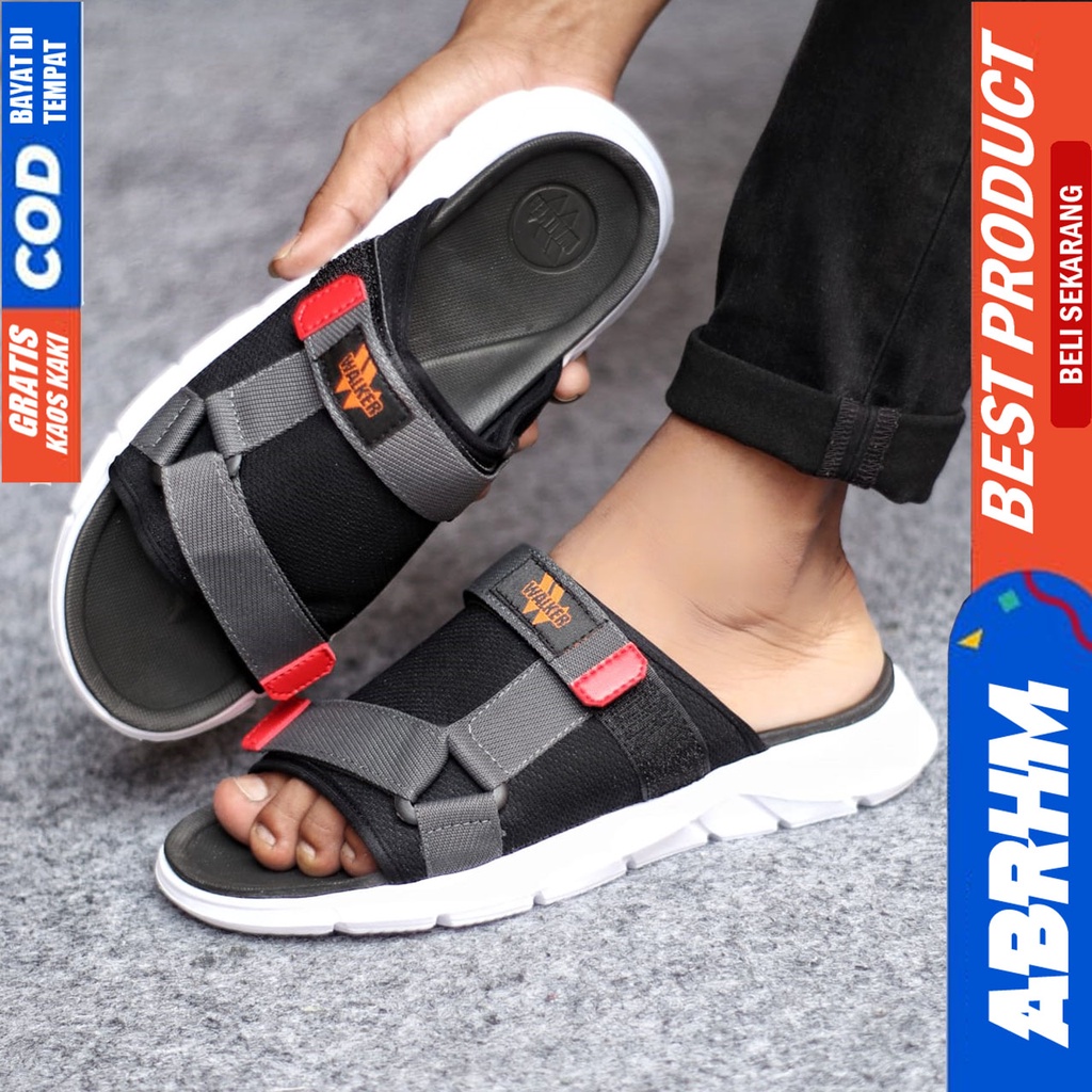 ABRHM SHOKA Sandal Slide Pria Sendal Slop Terbaru Distro