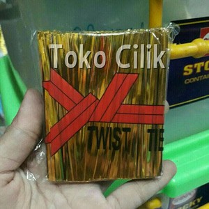 

pita/kawat/twist/tie/tali/bungkus/plastik/kemasan/kado