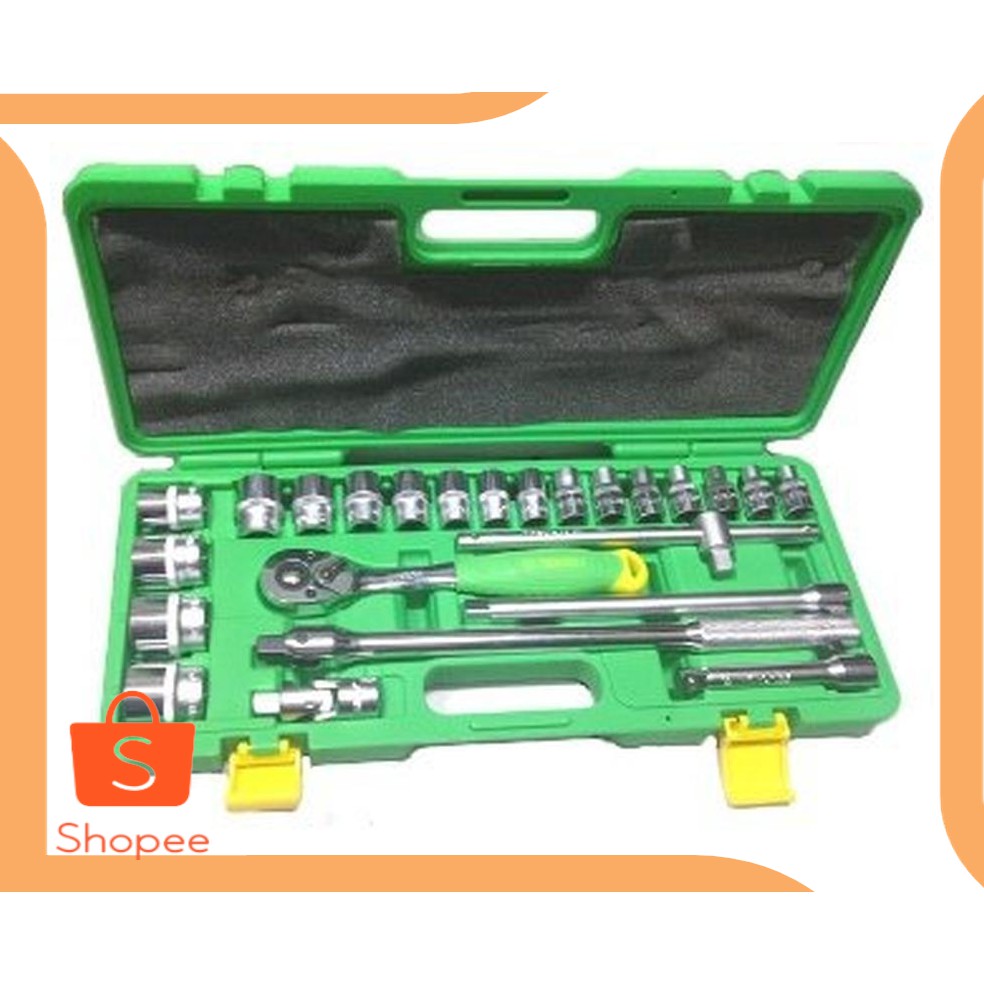 Promo perkakas Tekiro 24PCS-12PT - Box Plastik Kunci Sok 1/2" Set 20DEZ Berkualitas