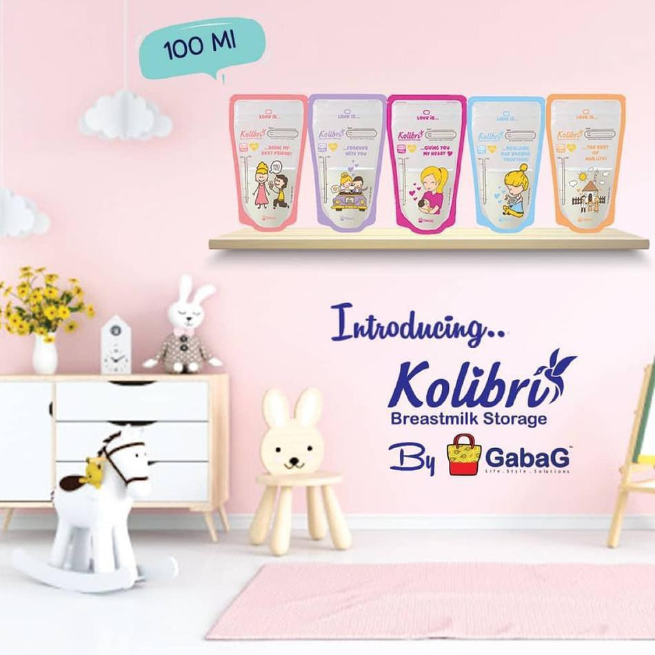 Gabag Breastmilk Storage Bag love story Kantong Asi 100 ML 100ml