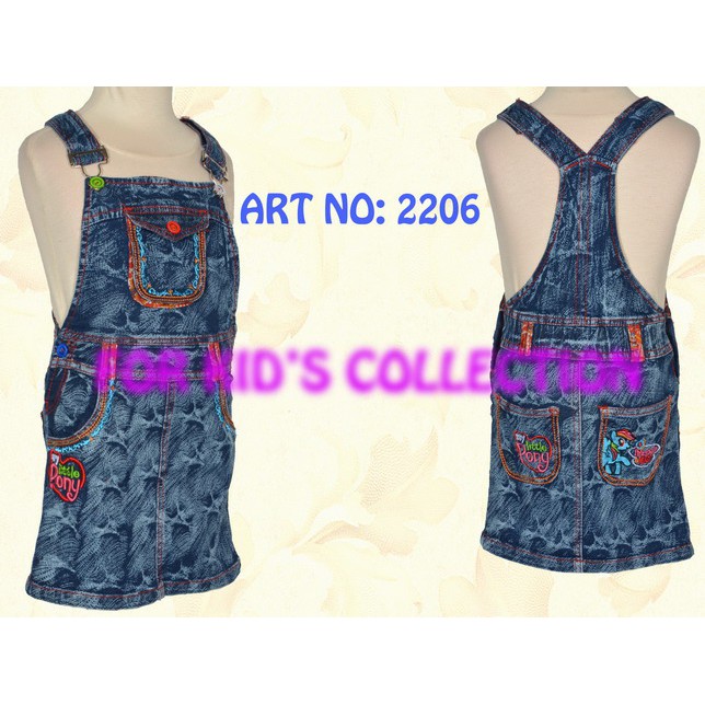 Overall Denim Rok Span Anak-Anak Perempuan