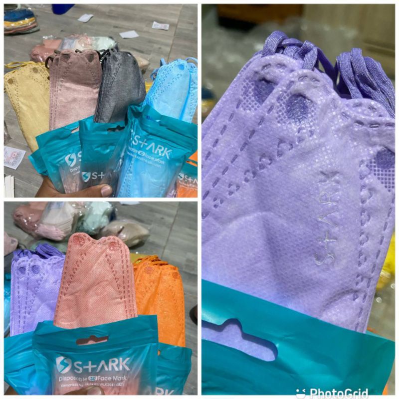 MASKER KF 94 WRNA STARK  EMBOS WARNA SOFT isi 10