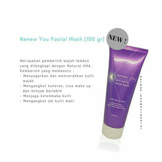 Wardah Renew You Anti Aging Facial Wash 100ml