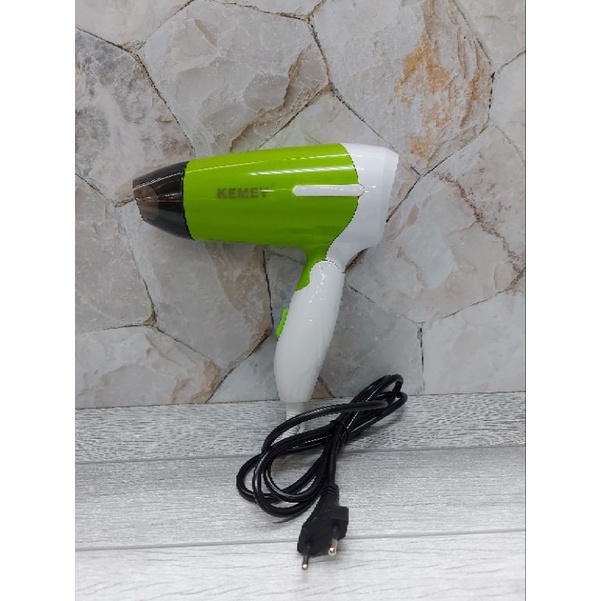 Hairdryer Lipat Travel 1200W Hair Dryer Kemey KM 6830 ORIGINAL