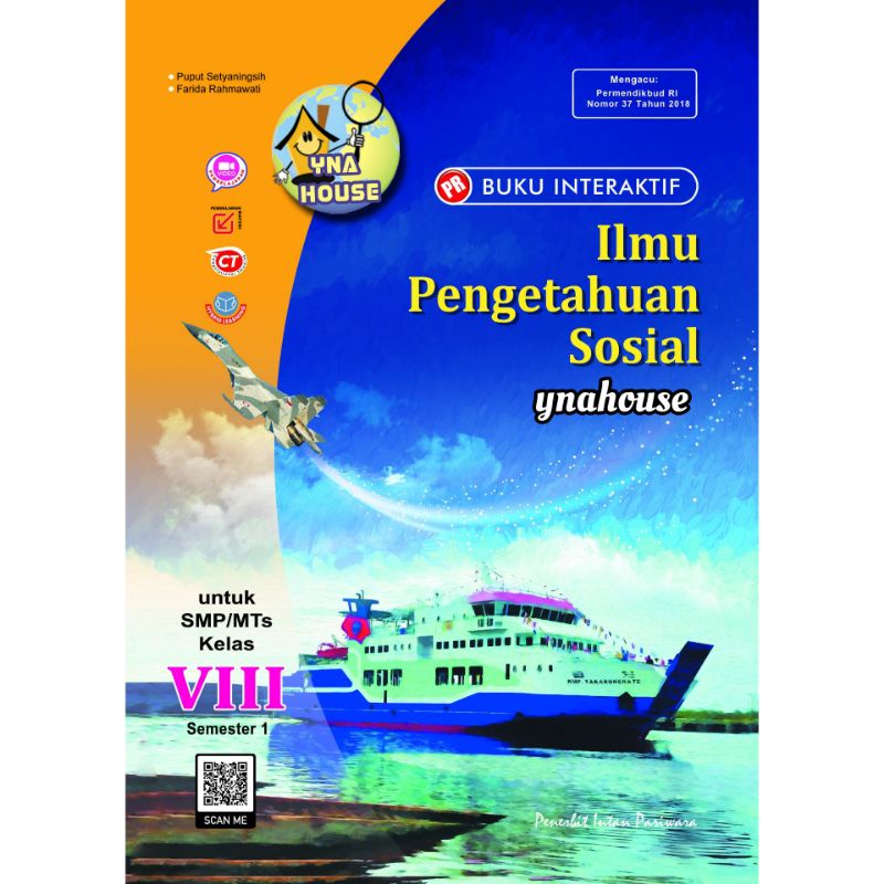 Buku LKS PR Intan Pariwara SMP/MTs Kelas VIII/8 Semester 1 Tahun 2021/2022 Matematika/IPA/IPS/PKN/Inggris/Indonesia-IPS 2021