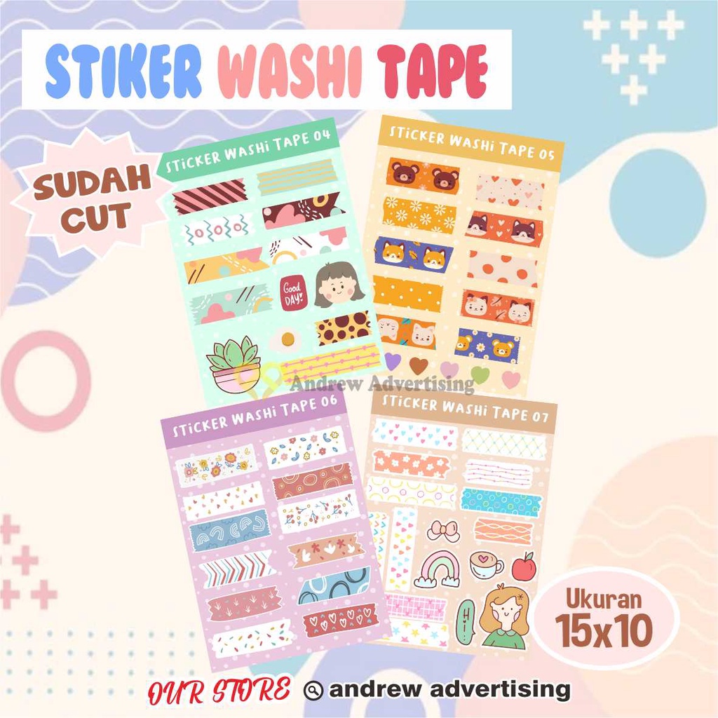 STIKER CUTE DECO STICKER AESTHETIC KOREA CUTE DECO SCRAPBOOK