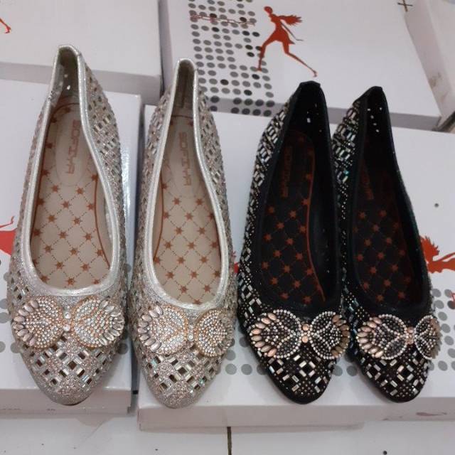 Sepatu Pesta import Sofiya payet full....