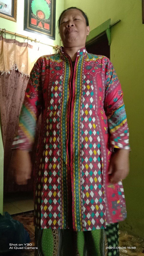 Terlaris Serut Genes Jelita Tunic Navbor Yelbor Whitbor Creambor Tunik Batik Modern Hrb030 Dolbi Dob